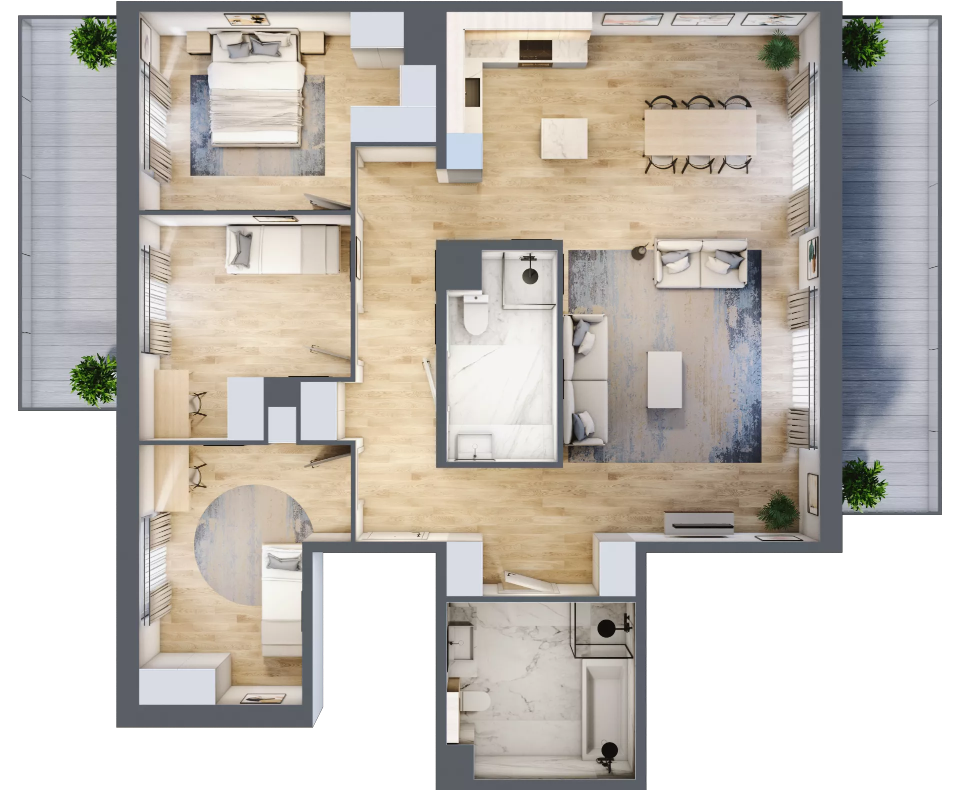 4 pokoje, mieszkanie 110,12 m², piętro 4, oferta nr A.046, Żabiniec Vita, Kraków, Krowodrza, ul. Żabiniec 56