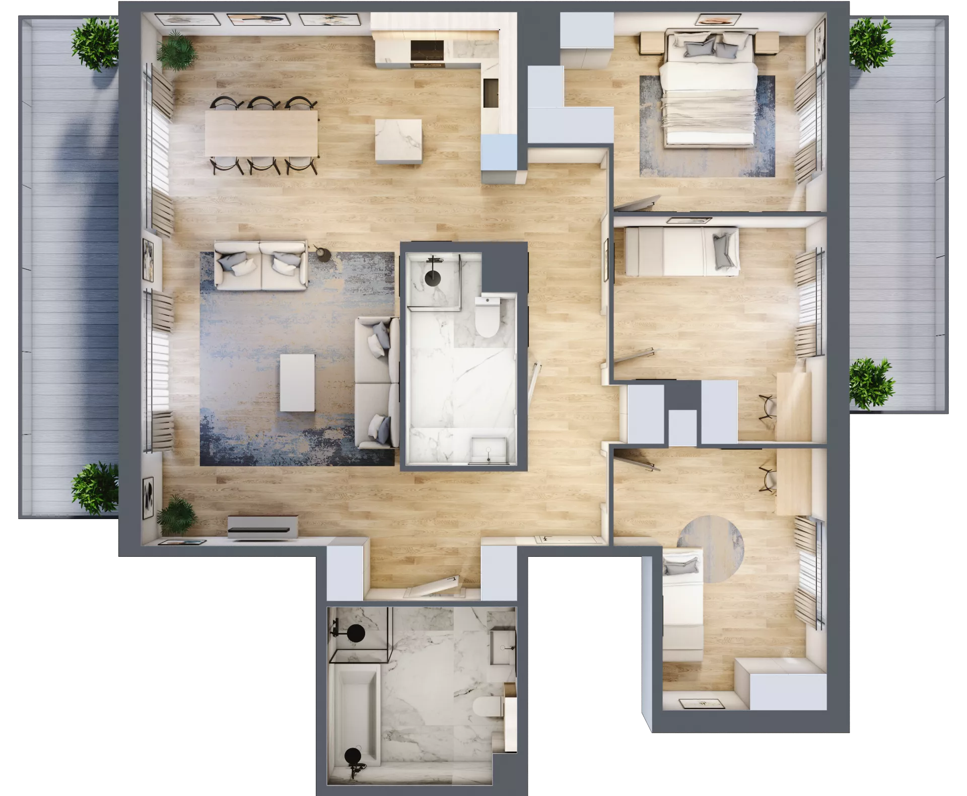 4 pokoje, mieszkanie 110,17 m², piętro 4, oferta nr A.108, Żabiniec Vita, Kraków, Krowodrza, ul. Żabiniec 56