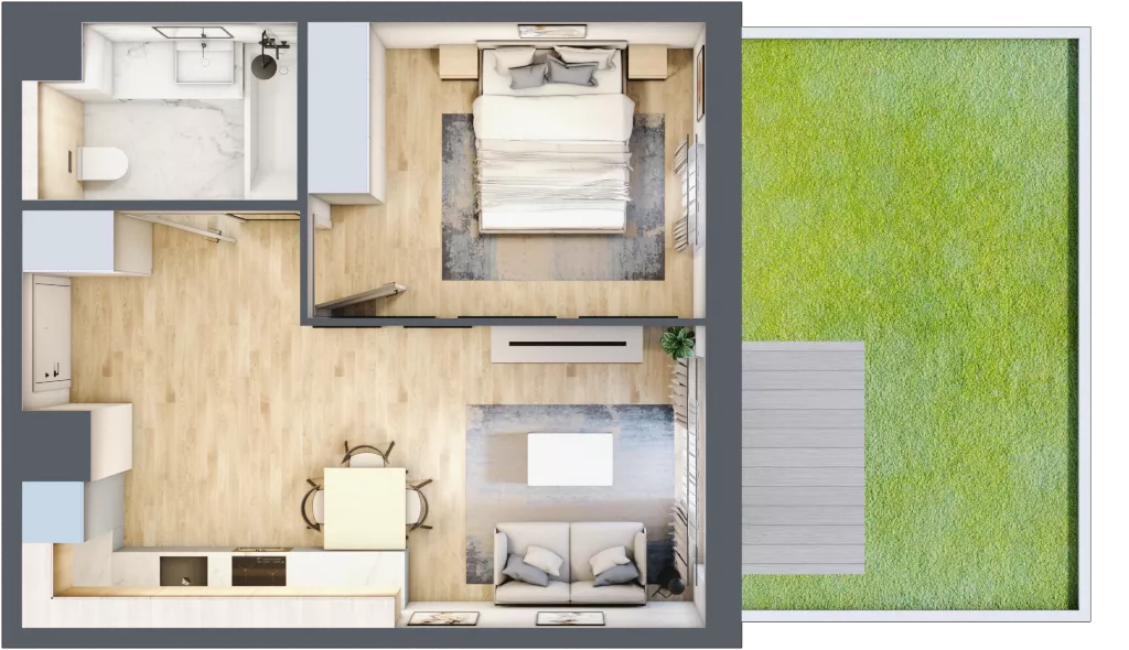 2 pokoje, mieszkanie 38,36 m², parter, oferta nr 103/8, Aleje Praskie VIII, Warszawa, Praga Południe, Kamionek, ul. Podskarbińska
