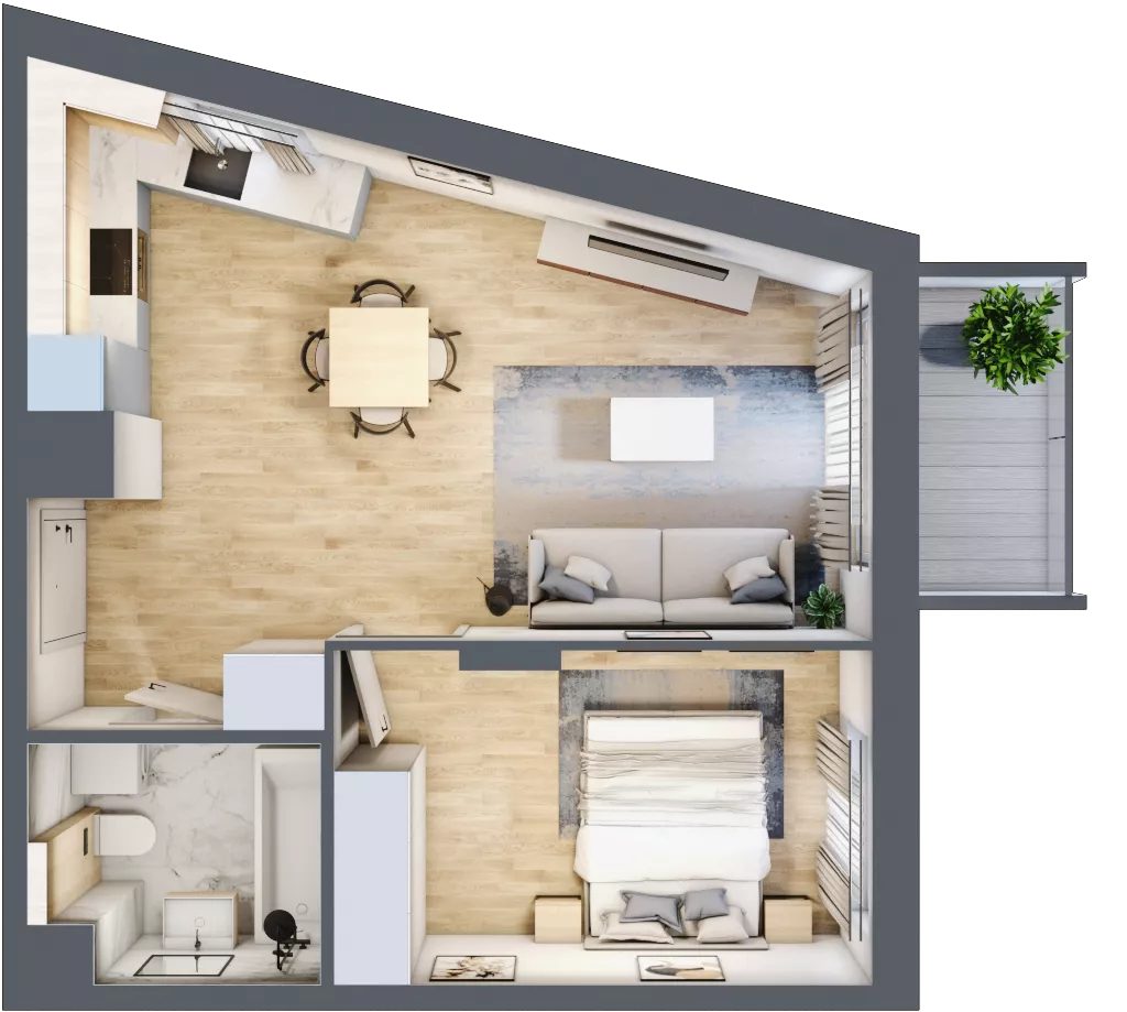 2 pokoje, mieszkanie 42,00 m², piętro 4, oferta nr 131/8, Aleje Praskie VIII, Warszawa, Praga Południe, Kamionek, ul. Podskarbińska