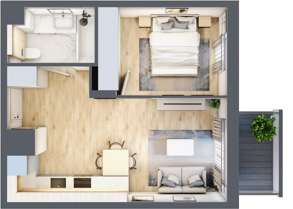 2 pokoje, mieszkanie 37,90 m², piętro 4, oferta nr 132/8, Aleje Praskie VIII, Warszawa, Praga Południe, Kamionek, ul. Podskarbińska