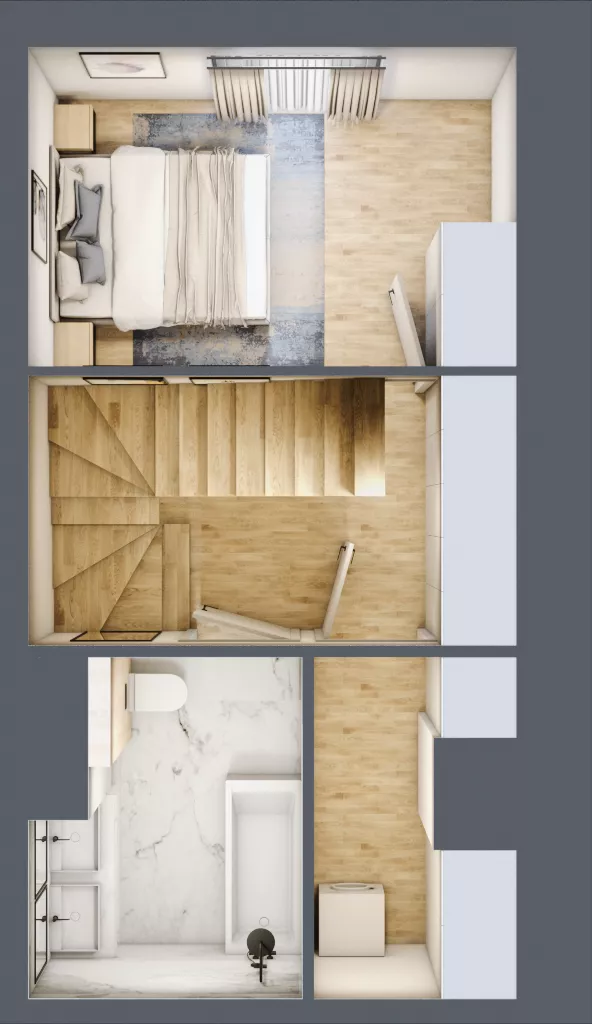3 pokoje, mieszkanie 72,09 m², piętro 2, oferta nr BA0201, Viva Cité, Warszawa, Bemowo, Chrzanów, ul. Podgrodzie