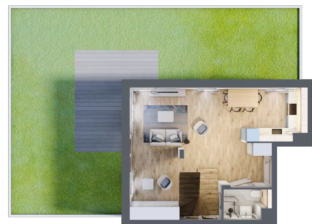 1 pokój, mieszkanie 75,62 m², parter, oferta nr BE0006, Viva Cité, Warszawa, Bemowo, Chrzanów, ul. Podgrodzie