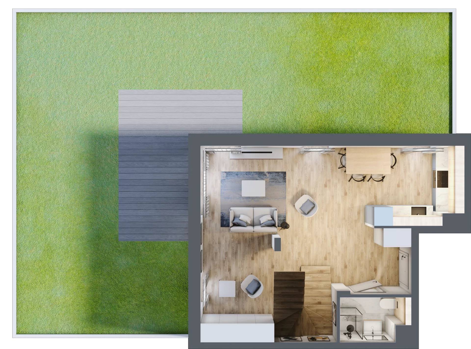 1 pokój, mieszkanie 75,61 m², parter, oferta nr BH0006, Viva Cité, Warszawa, Bemowo, Chrzanów, ul. Podgrodzie