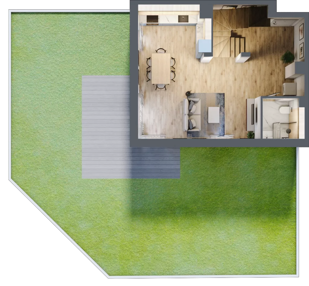 1 pokój, mieszkanie 77,78 m², parter, oferta nr BG0002, Viva Cité, Warszawa, Bemowo, Chrzanów, ul. Podgrodzie