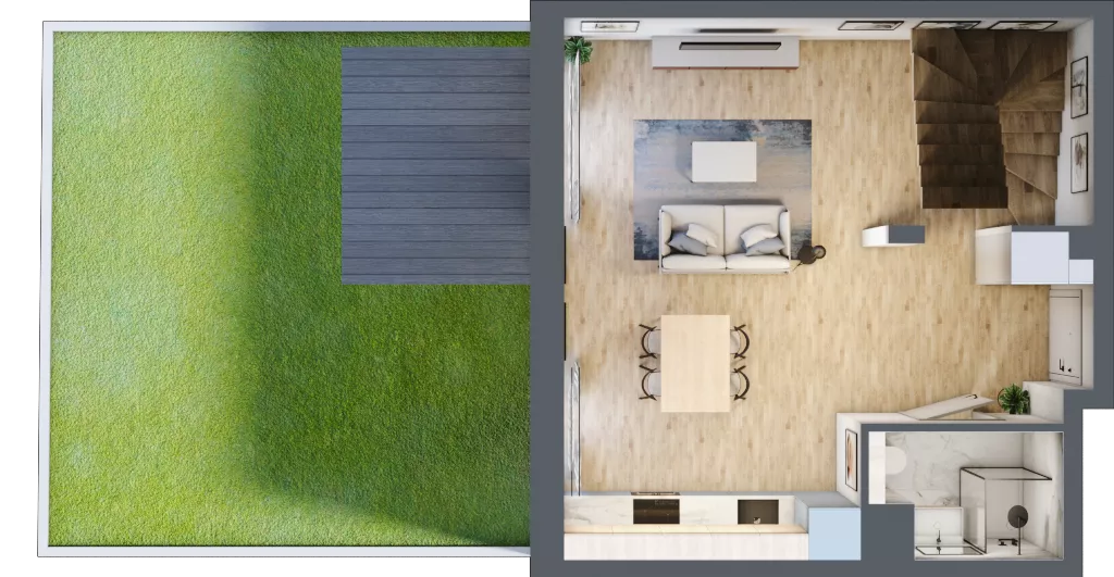 1 pokój, mieszkanie 56,48 m², parter, oferta nr AA0005, Viva Cité etap II, Warszawa, Bemowo, Chrzanów, ul. Podgrodzie