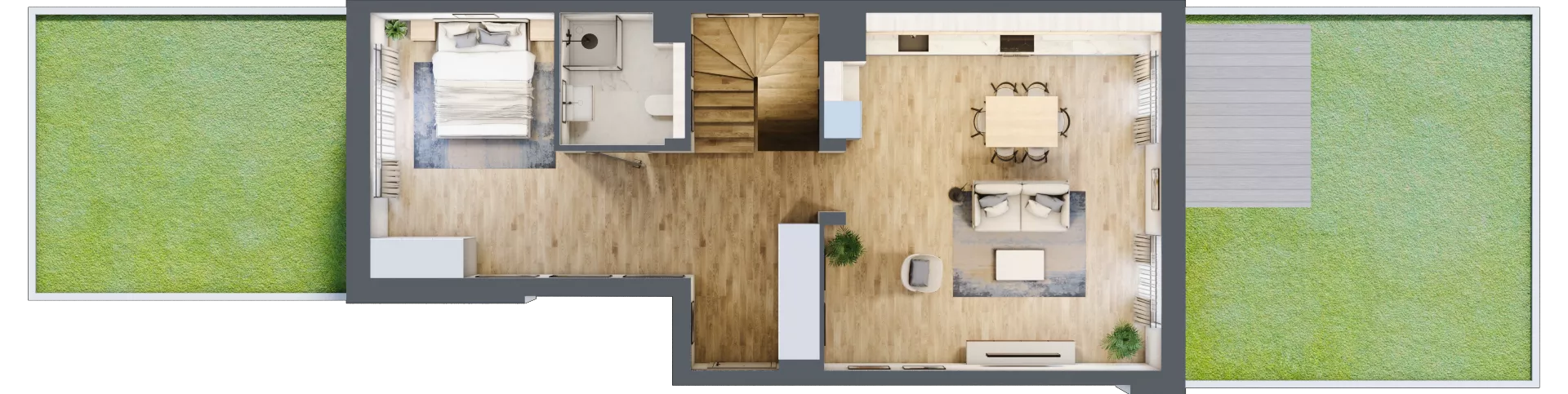 1 pokój, mieszkanie 107,43 m², parter, oferta nr AB0004, Viva Cité etap II, Warszawa, Bemowo, Chrzanów, ul. Podgrodzie