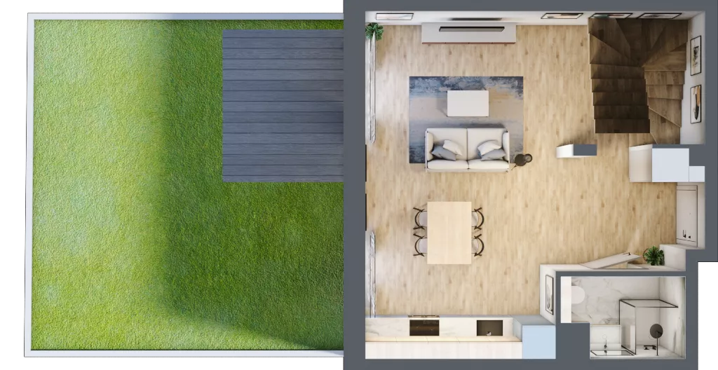 1 pokój, mieszkanie 56,48 m², parter, oferta nr AA0004, Viva Cité etap II, Warszawa, Bemowo, Chrzanów, ul. Podgrodzie