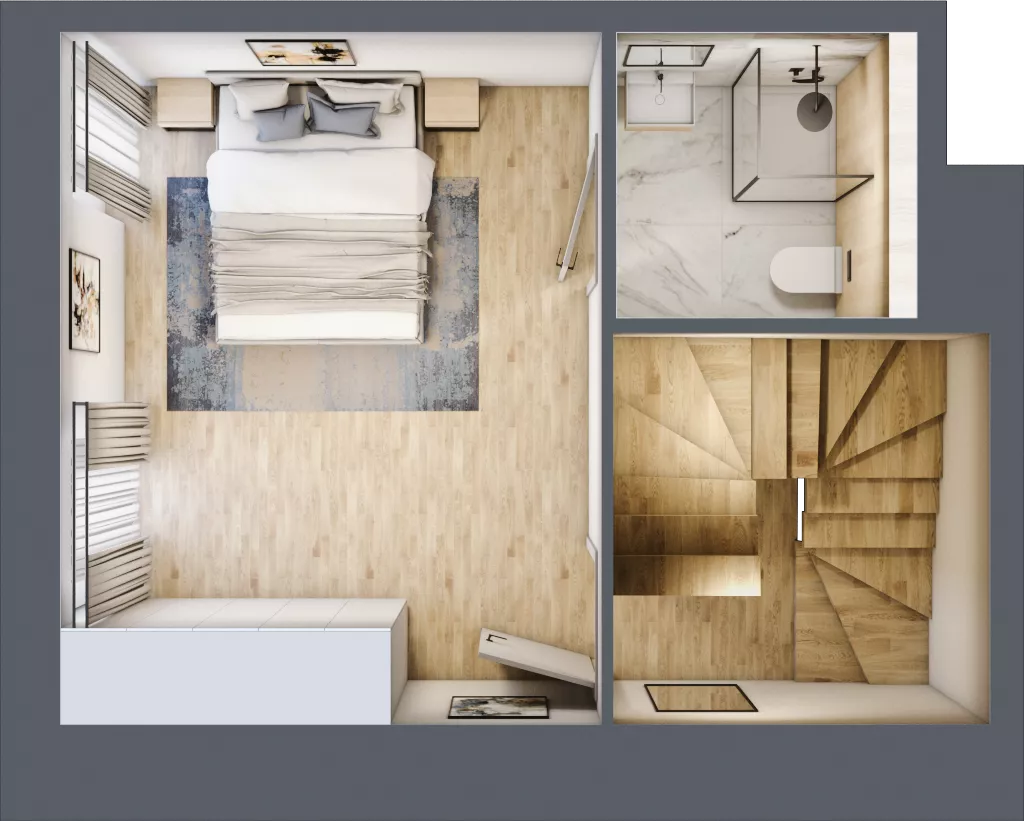2 pokoje, mieszkanie 61,93 m², piętro 2, oferta nr AA0204, Viva Cité etap II, Warszawa, Bemowo, Chrzanów, ul. Podgrodzie