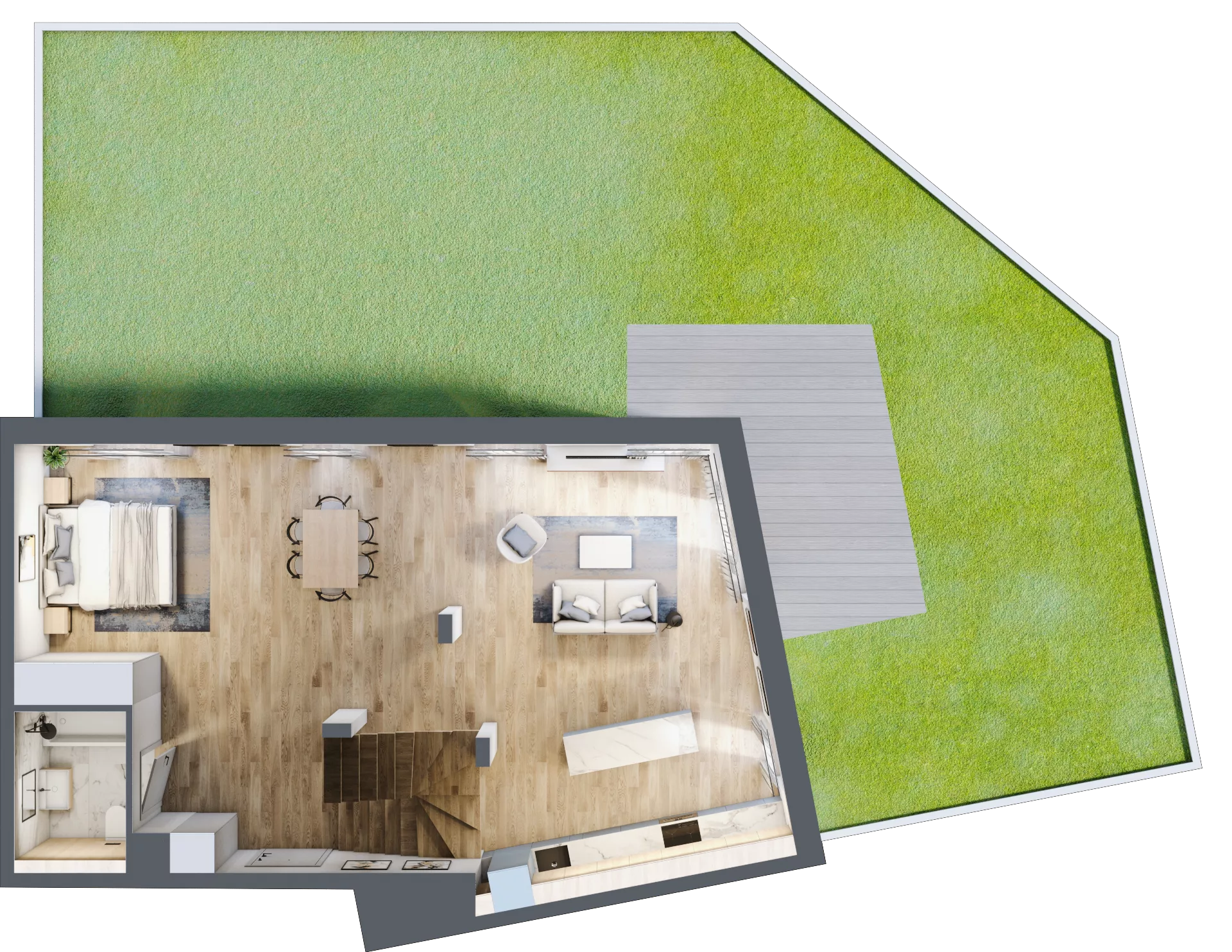 1 pokój, mieszkanie 116,90 m², parter, oferta nr AE0002, Viva Cité etap II, Warszawa, Bemowo, Chrzanów, ul. Podgrodzie