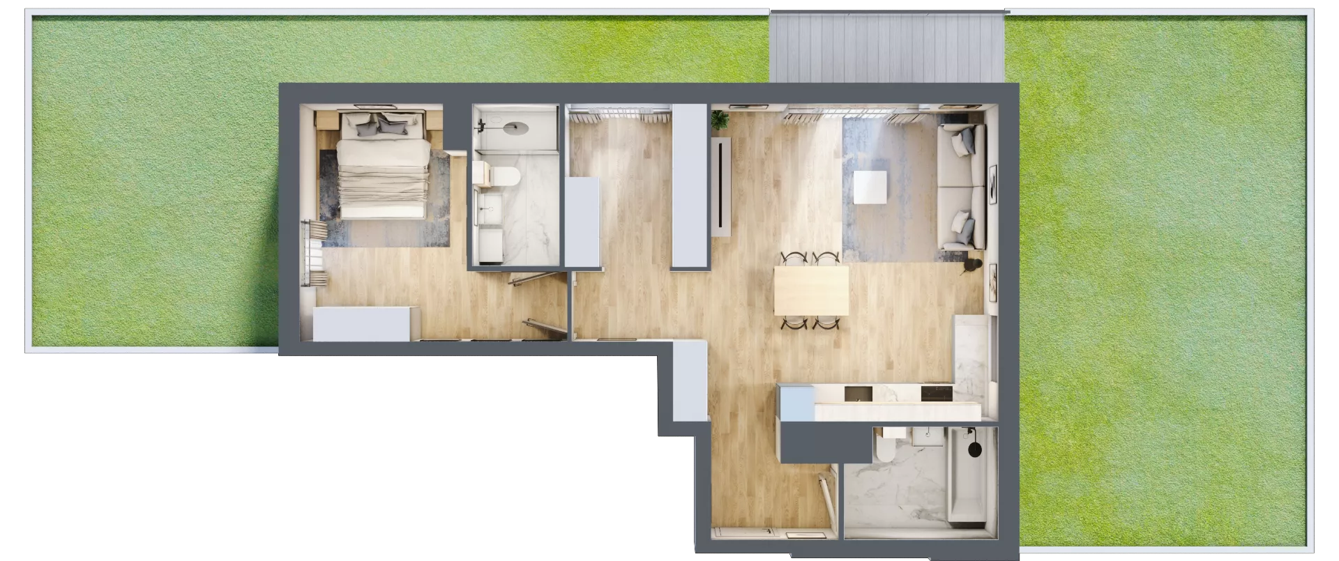 2 pokoje, mieszkanie 66,94 m², parter, oferta nr AB0006/4, M Bemowo 4, Warszawa, Bemowo, Chrzanów, ul. Szeligowska