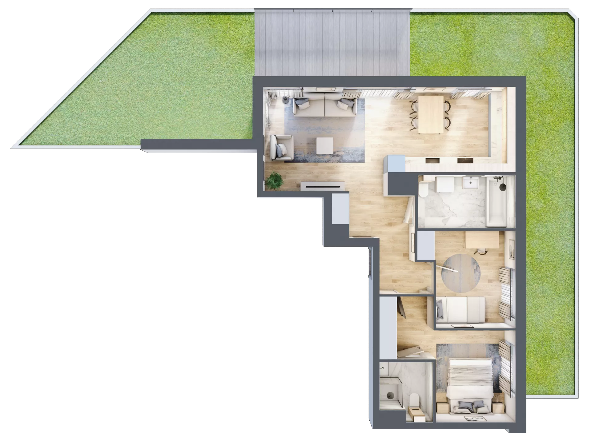 3 pokoje, mieszkanie 68,88 m², parter, oferta nr BA0005/4, M Bemowo 4, Warszawa, Bemowo, Chrzanów, ul. Szeligowska