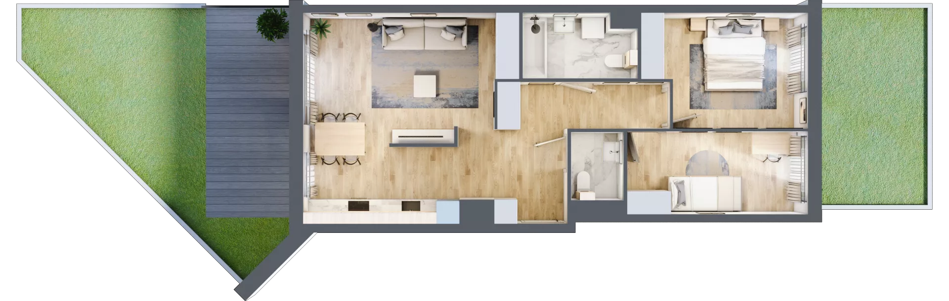 3 pokoje, mieszkanie 68,97 m², parter, oferta nr BC0001/4, M Bemowo 4, Warszawa, Bemowo, Chrzanów, ul. Szeligowska