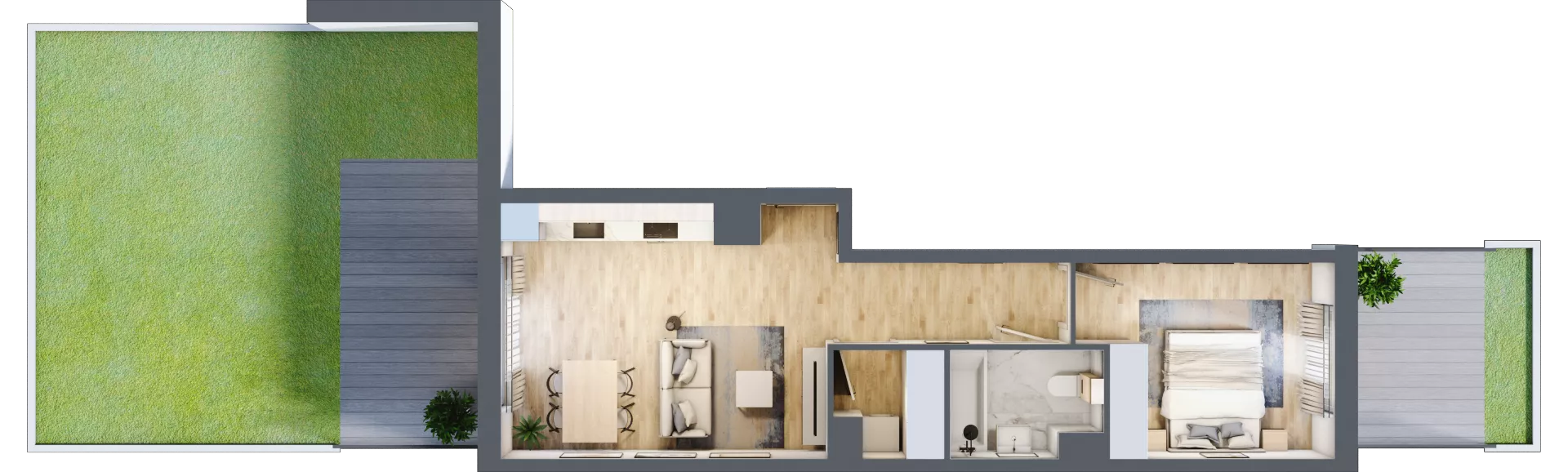 2 pokoje, mieszkanie 44,60 m², parter, oferta nr BB0003/4, M Bemowo 4, Warszawa, Bemowo, Chrzanów, ul. Szeligowska