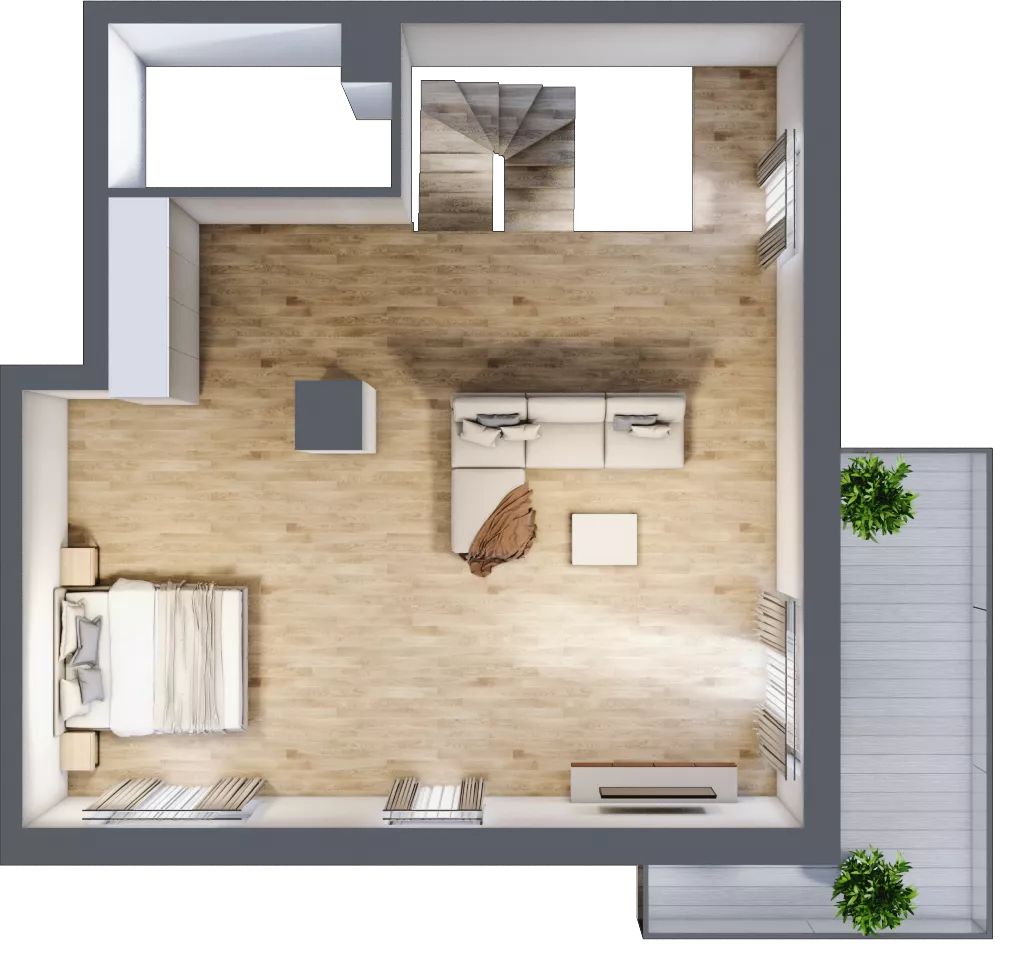 4 pokoje, mieszkanie 106,50 m², parter, oferta nr B3.00.08, Południe Vita etap IV, Gdańsk, Orunia Górna-Gdańsk Południe, ul. Kazimierza Wielkiego 