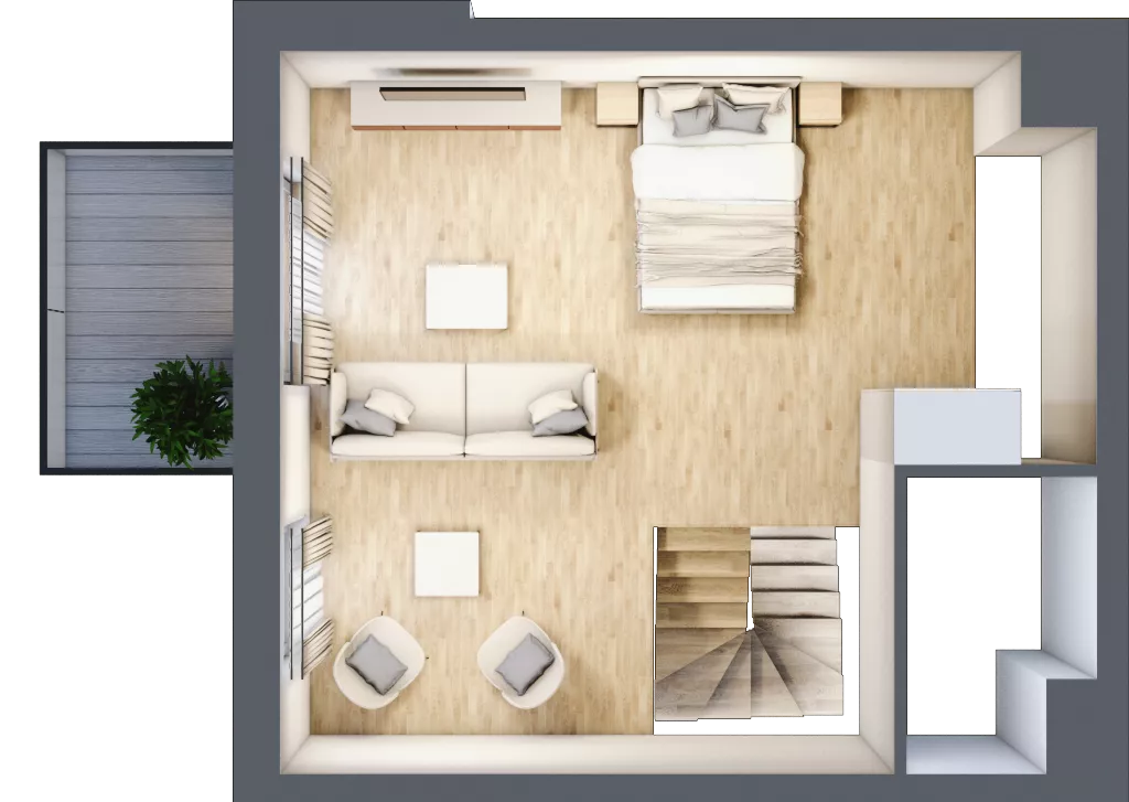 3 pokoje, mieszkanie 63,20 m², parter, oferta nr B3.00.10, Południe Vita etap IV, Gdańsk, Orunia Górna-Gdańsk Południe, ul. Kazimierza Wielkiego 