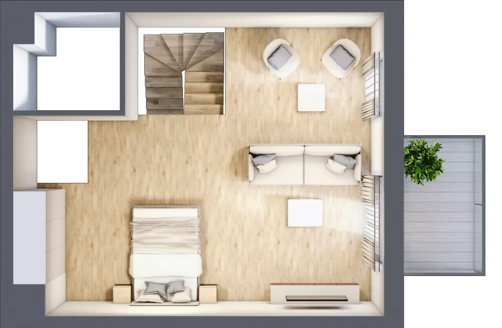 4 pokoje, mieszkanie 68,99 m², parter, oferta nr B3.00.05, Południe Vita etap IV, Gdańsk, Orunia Górna-Gdańsk Południe, ul. Kazimierza Wielkiego 