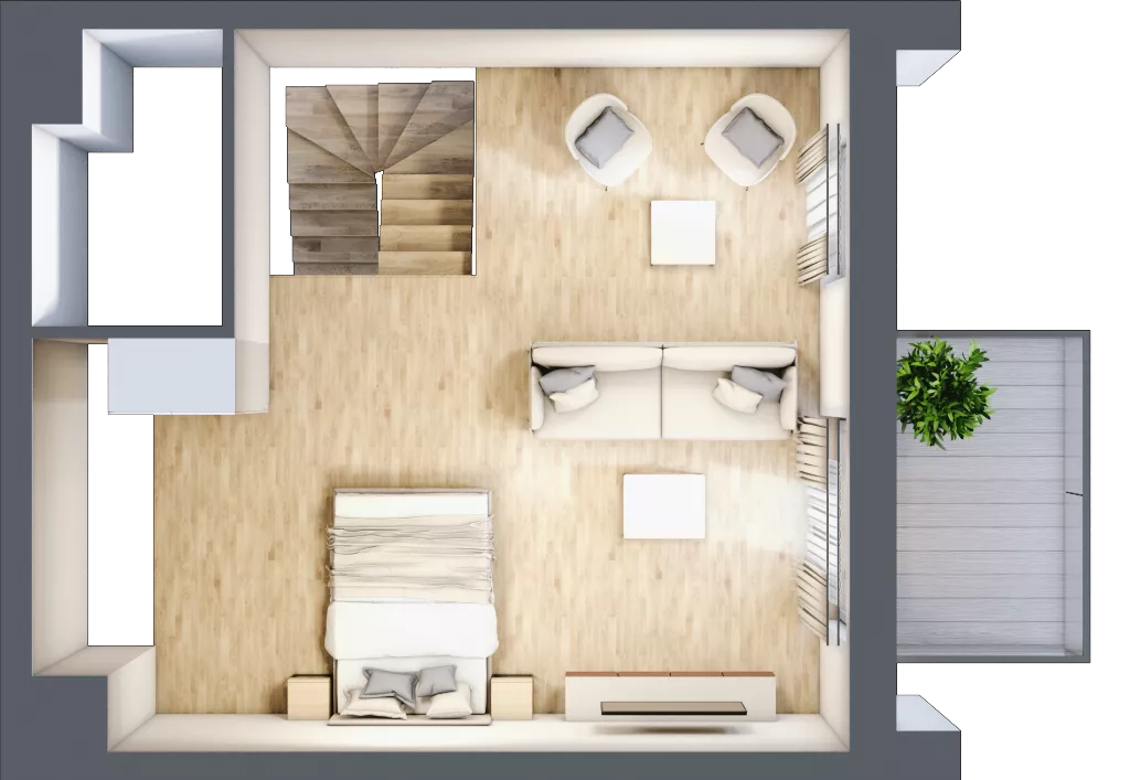 3 pokoje, mieszkanie 63,20 m², parter, oferta nr B3.00.07, Południe Vita etap IV, Gdańsk, Orunia Górna-Gdańsk Południe, ul. Kazimierza Wielkiego 
