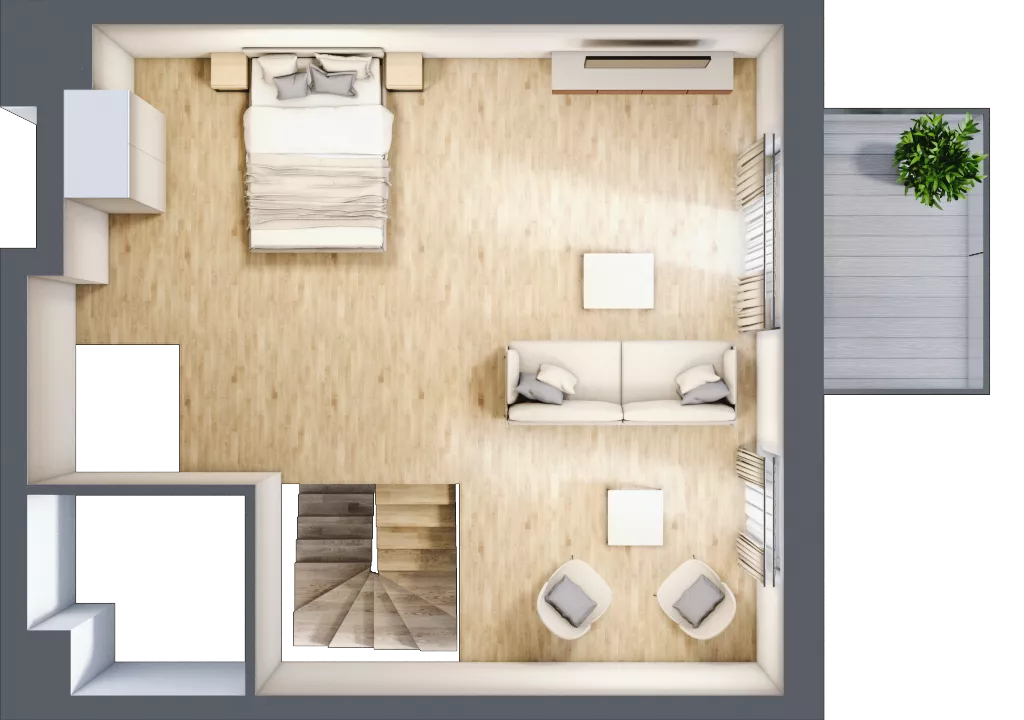 4 pokoje, mieszkanie 74,37 m², parter, oferta nr B3.00.06, Południe Vita etap IV, Gdańsk, Orunia Górna-Gdańsk Południe, ul. Kazimierza Wielkiego 