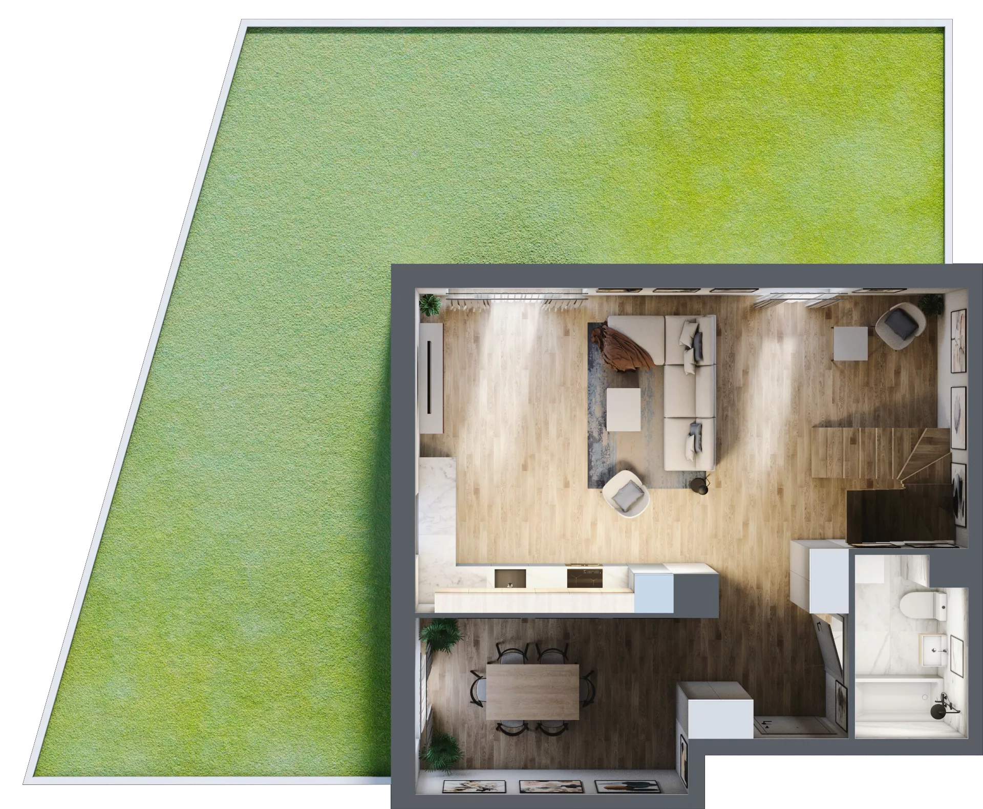 4 pokoje, mieszkanie 112,48 m², parter, oferta nr B4.00.11, Południe Vita etap IV, Gdańsk, Orunia Górna-Gdańsk Południe, ul. Kazimierza Wielkiego 