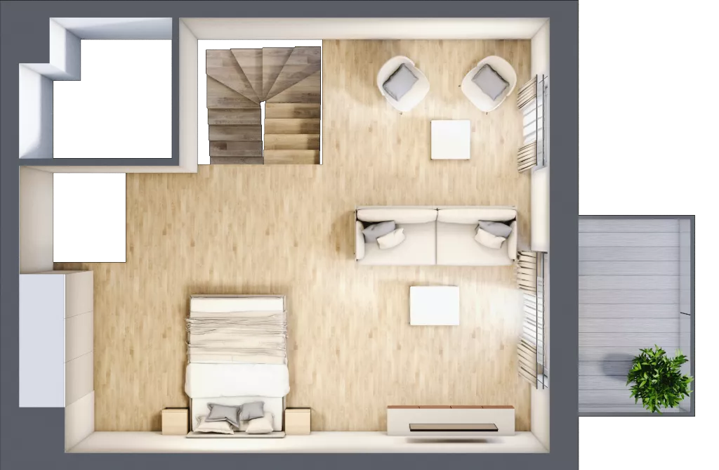 4 pokoje, mieszkanie 68,99 m², parter, oferta nr B4.00.09, Południe Vita etap IV, Gdańsk, Orunia Górna-Gdańsk Południe, ul. Kazimierza Wielkiego 