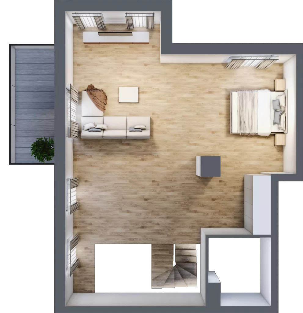 5 pokoi, mieszkanie 120,66 m², parter, oferta nr B4.00.03, Południe Vita etap IV, Gdańsk, Orunia Górna-Gdańsk Południe, ul. Kazimierza Wielkiego 
