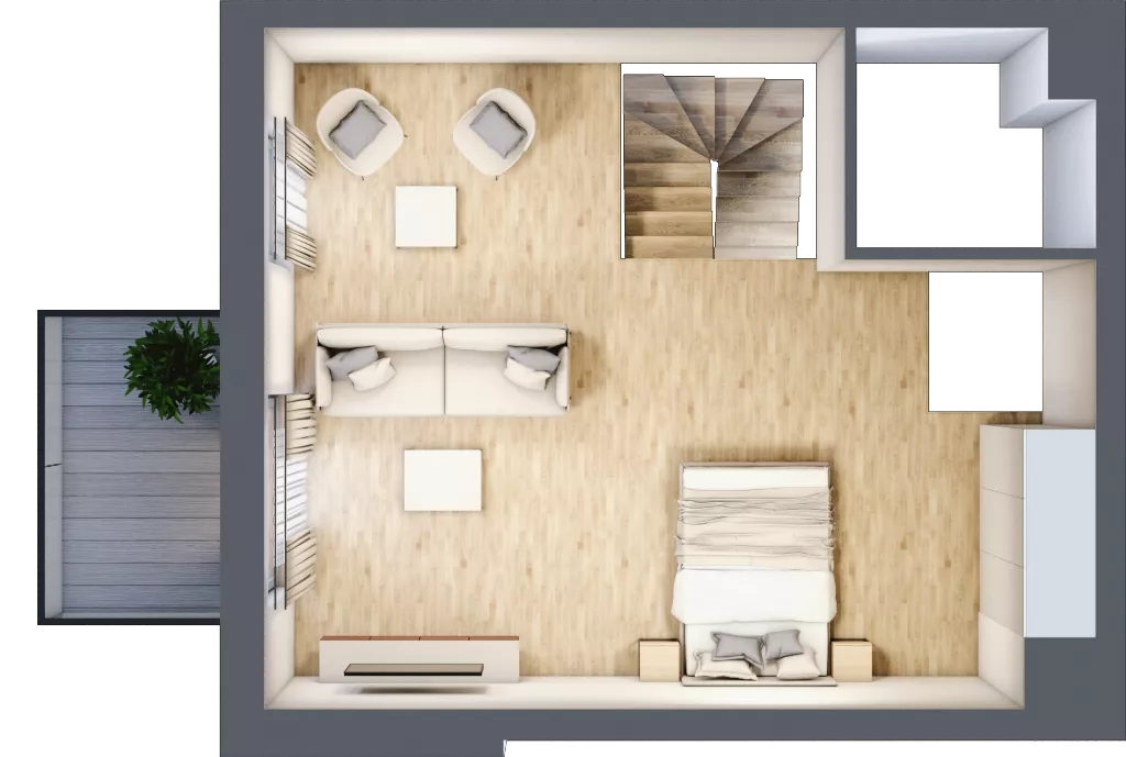 4 pokoje, mieszkanie 68,99 m², parter, oferta nr B6.00.01, Południe Vita etap IV, Gdańsk, Orunia Górna-Gdańsk Południe, ul. Kazimierza Wielkiego 