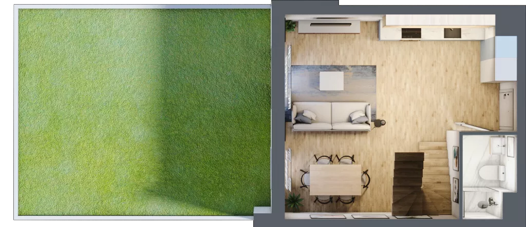 3 pokoje, mieszkanie 63,20 m², parter, oferta nr B6.00.13, Południe Vita etap IV, Gdańsk, Orunia Górna-Gdańsk Południe, ul. Kazimierza Wielkiego 