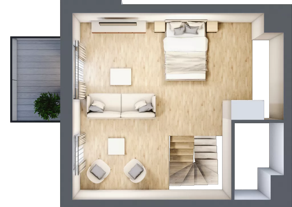 3 pokoje, mieszkanie 63,20 m², parter, oferta nr B6.00.13, Południe Vita etap IV, Gdańsk, Orunia Górna-Gdańsk Południe, ul. Kazimierza Wielkiego 