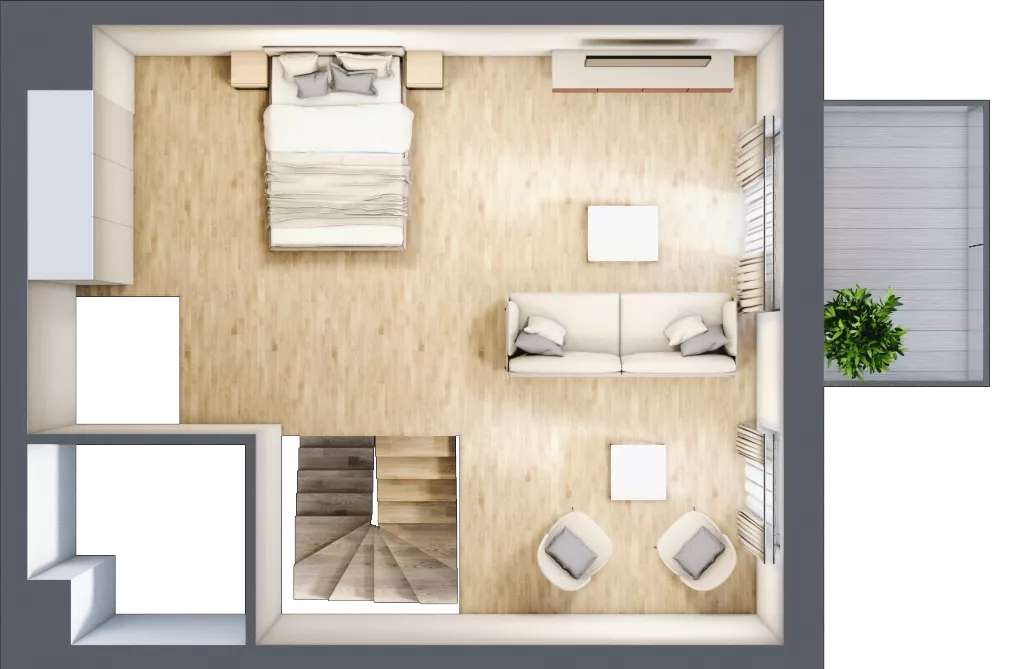 4 pokoje, mieszkanie 68,99 m², parter, oferta nr B6.00.05, Południe Vita etap IV, Gdańsk, Orunia Górna-Gdańsk Południe, ul. Kazimierza Wielkiego 