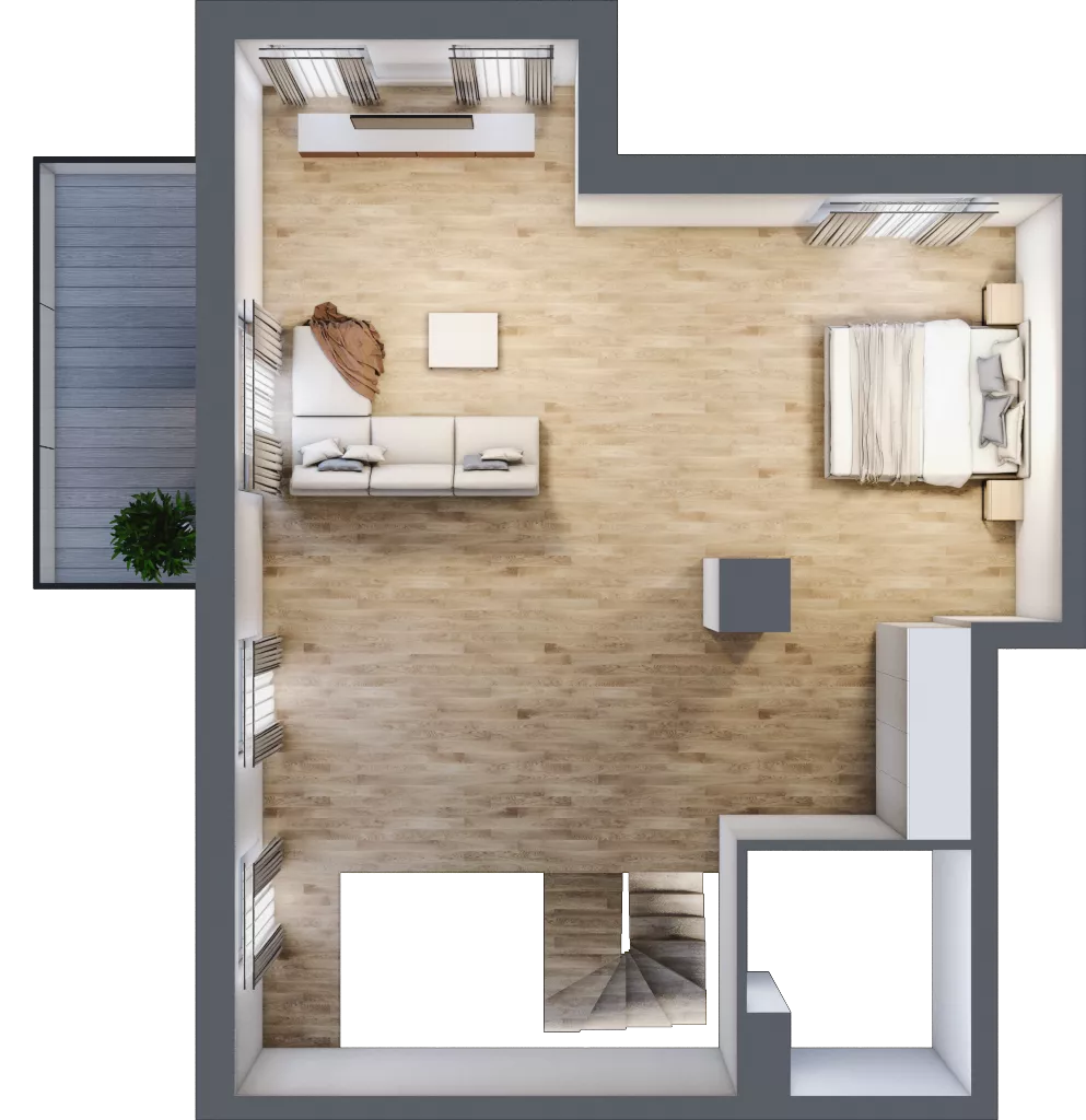 5 pokoi, mieszkanie 120,66 m², parter, oferta nr B6.00.03, Południe Vita etap IV, Gdańsk, Orunia Górna-Gdańsk Południe, ul. Kazimierza Wielkiego 