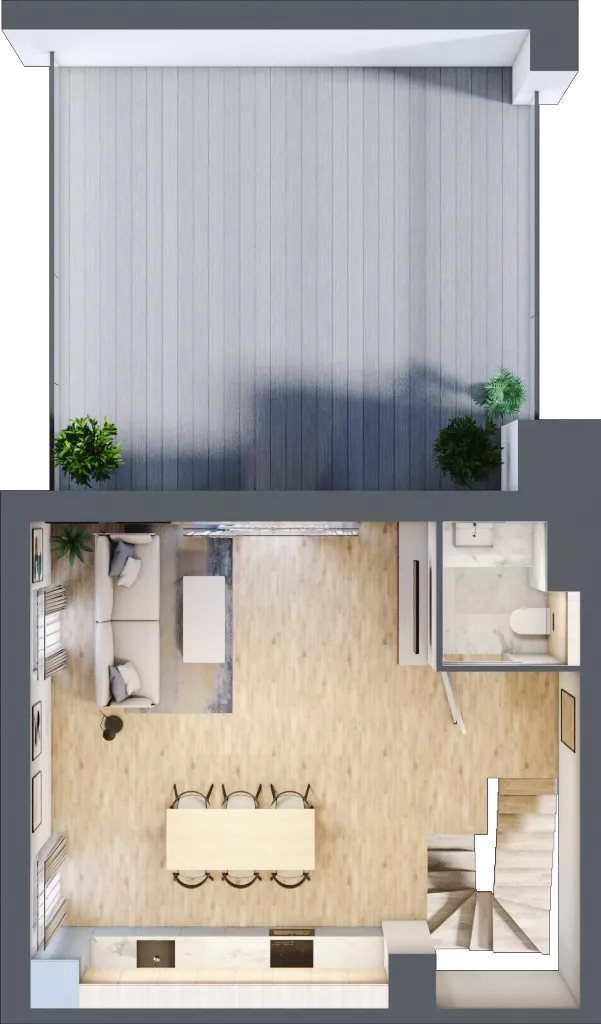 3 pokoje, mieszkanie 76,21 m², piętro 2, oferta nr A/KL2/2/12, Podhalańska Vita, Wrocław, Żerniki, Złotniki, ul. Podhalańska