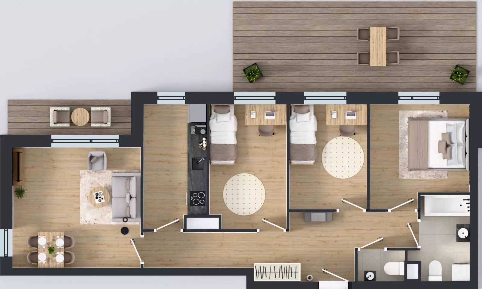 4 pokoje, mieszkanie 74,20 m², piętro 1, oferta nr R7.2, SIEDLCE, Rytla, Siedlce, ul. Aleksandra Rytla