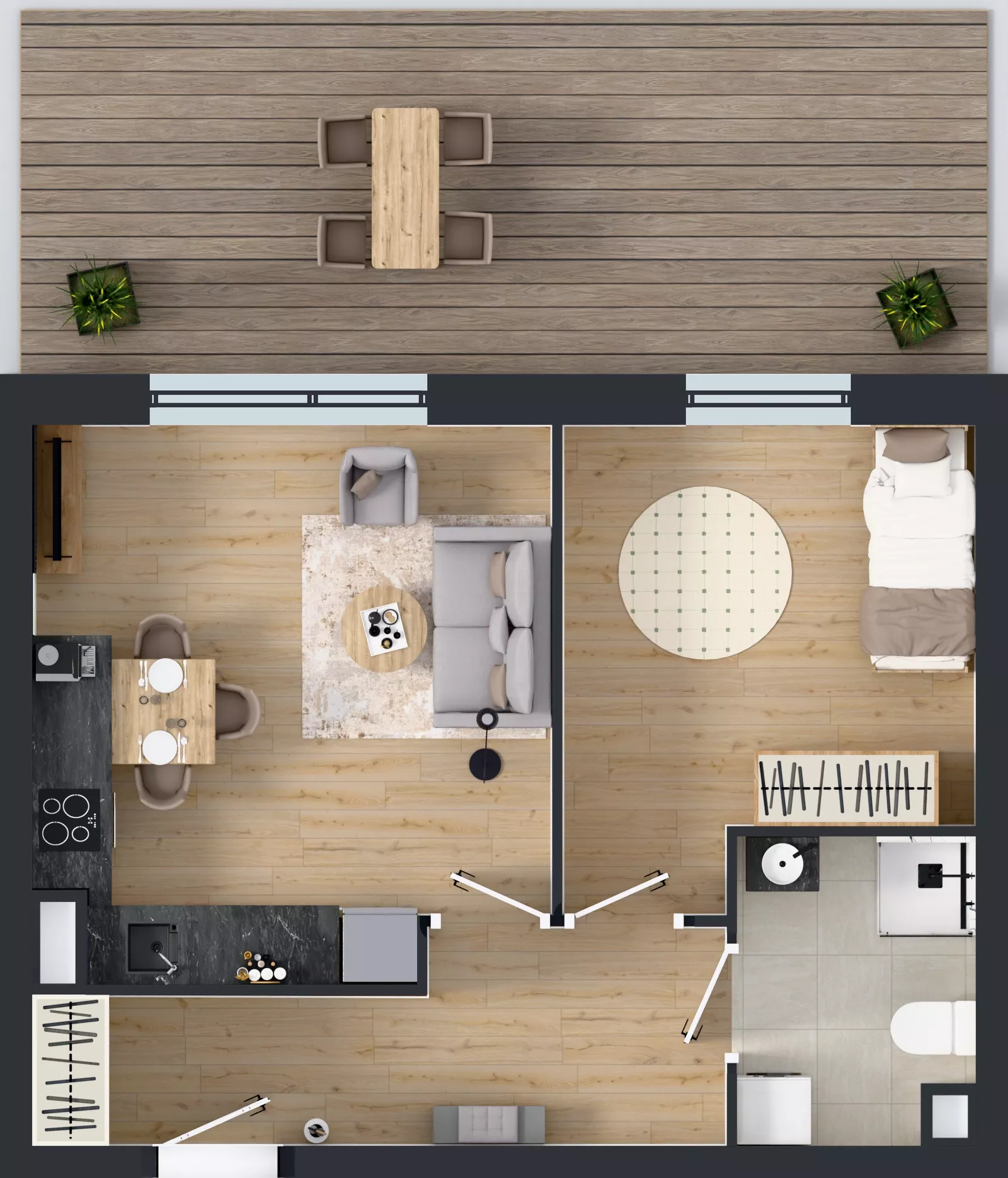 2 pokoje, mieszkanie 42,53 m², piętro 1, oferta nr R7.14, SIEDLCE, Rytla, Siedlce, ul. Aleksandra Rytla