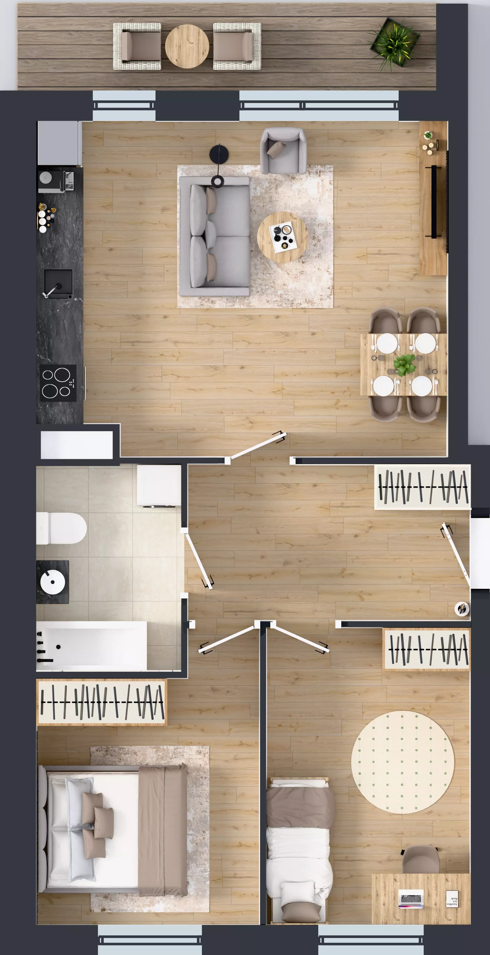 3 pokoje, mieszkanie 60,71 m², piętro 2, oferta nr R7.16, SIEDLCE, Rytla, Siedlce, ul. Aleksandra Rytla