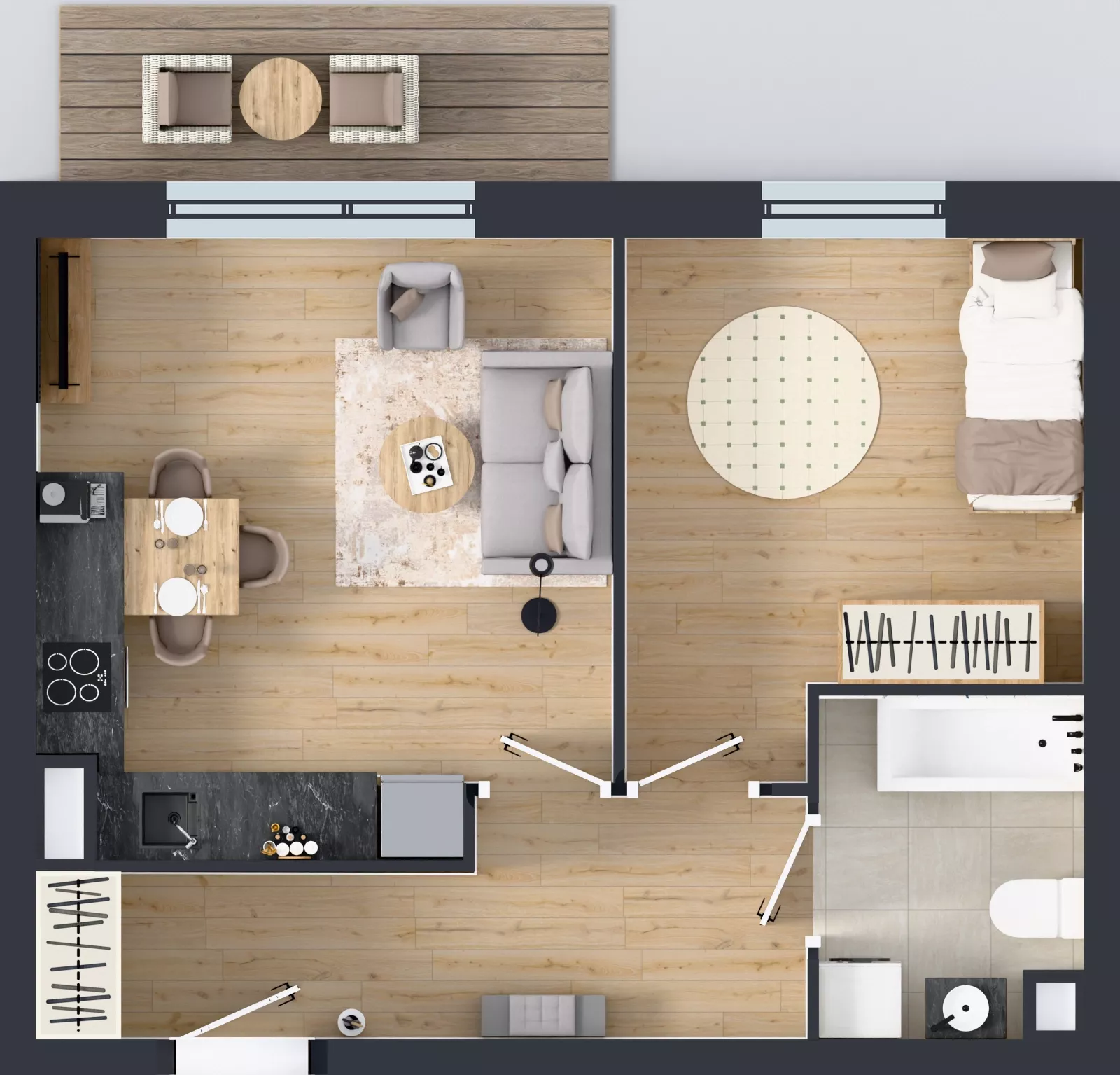 2 pokoje, mieszkanie 42,72 m², piętro 3, oferta nr R7.20, SIEDLCE, Rytla, Siedlce, ul. Aleksandra Rytla