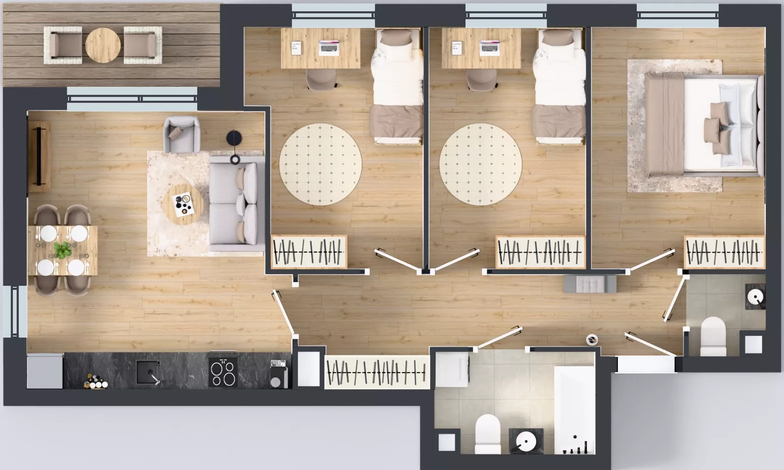 4 pokoje, mieszkanie 70,70 m², piętro 1, oferta nr R9.6, SIEDLCE, Rytla, Siedlce, ul. Aleksandra Rytla