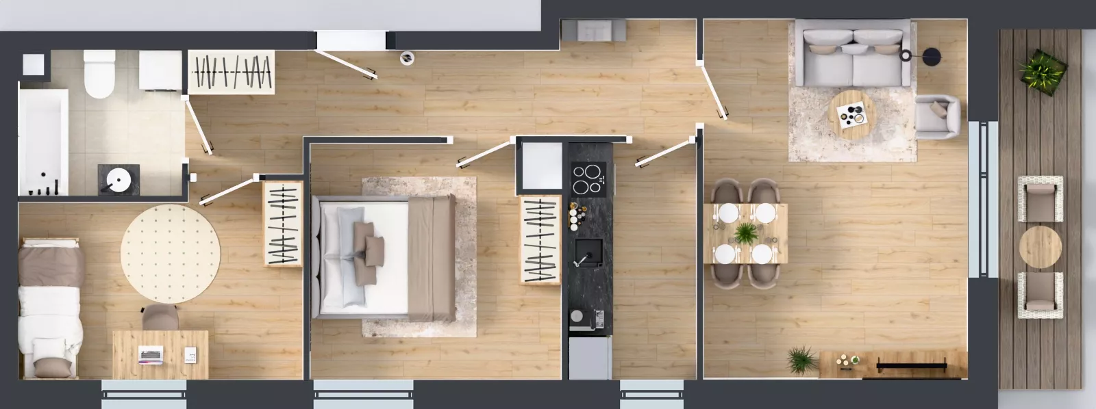 3 pokoje, mieszkanie 61,88 m², piętro 1, oferta nr R9.9, SIEDLCE, Rytla, Siedlce, ul. Aleksandra Rytla