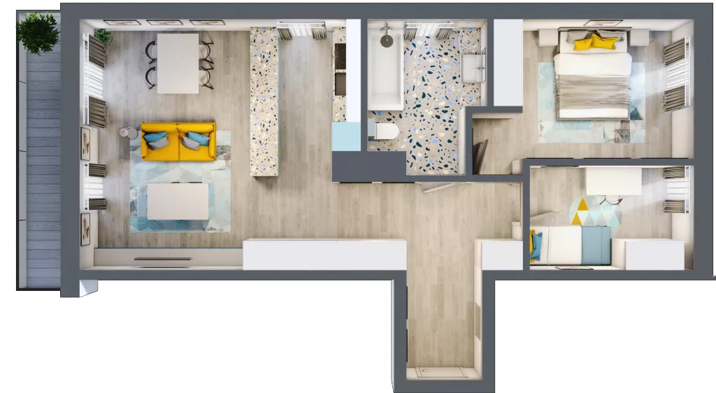3 pokoje, mieszkanie 67,48 m², piętro 3, oferta nr G5B.79, Geometryczna 5B, Warszawa, Białołęka, Grodzisk, ul. Geometryczna 5B