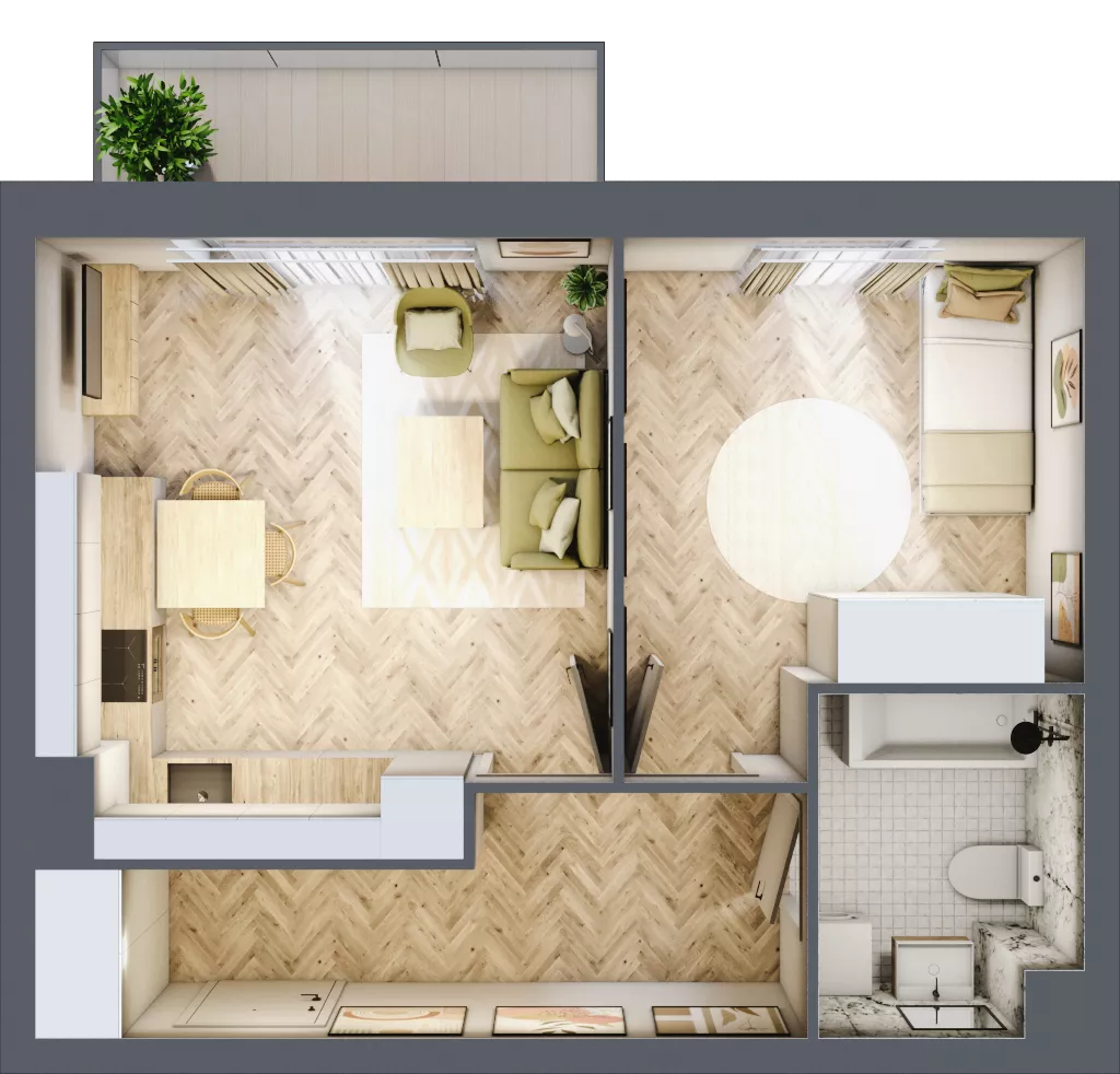 2 pokoje, mieszkanie 42,72 m², piętro 3, oferta nr R7.20, SIEDLCE, Rytla, Siedlce, ul. Aleksandra Rytla