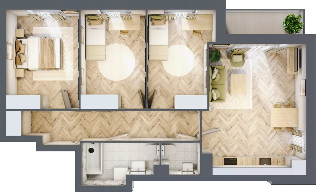 4 pokoje, mieszkanie 72,04 m², piętro 3, oferta nr R9.18, SIEDLCE, Rytla, Siedlce, ul. Aleksandra Rytla
