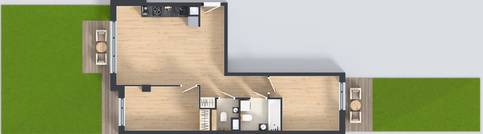 3 pokoje, mieszkanie 61,25 m², parter, oferta nr A.K2.34, Porto Żerań, Warszawa, Białołęka, Żerań, ul. Myśliborska