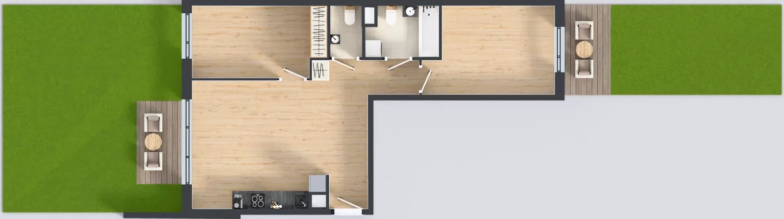 3 pokoje, mieszkanie 62,77 m², parter, oferta nr A.K2.37, Porto Żerań, Warszawa, Białołęka, Żerań, ul. Myśliborska