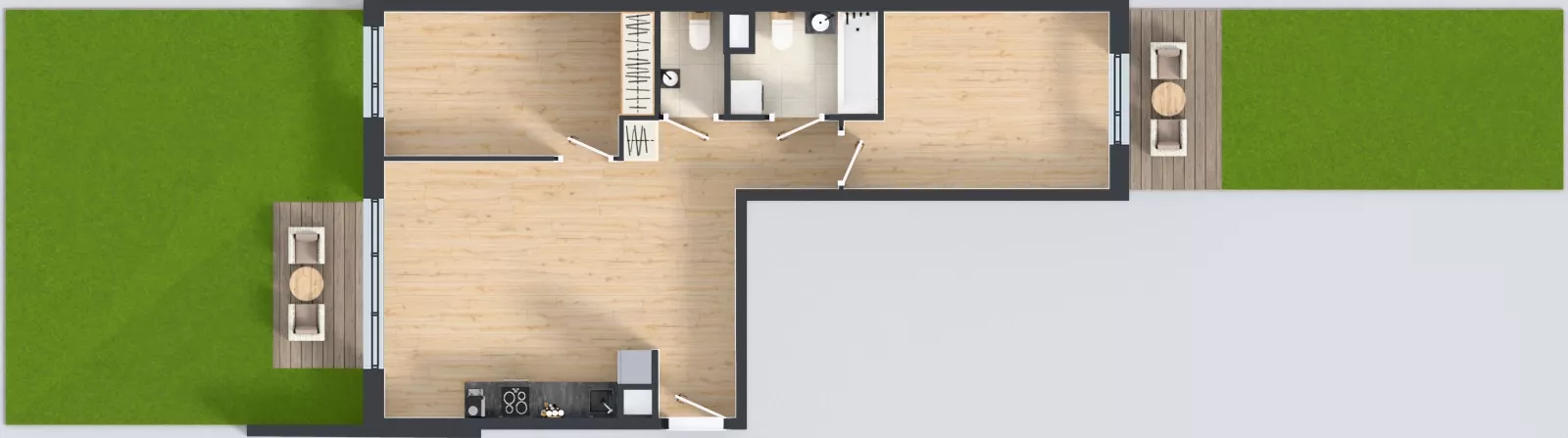 3 pokoje, mieszkanie 62,74 m², parter, oferta nr B.K2.35, Porto Żerań, Warszawa, Białołęka, Żerań, ul. Myśliborska