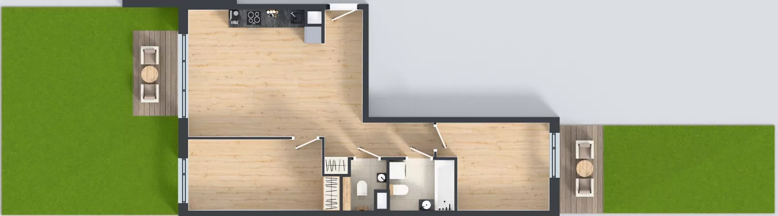 3 pokoje, mieszkanie 62,66 m², parter, oferta nr B.K2.38, Porto Żerań, Warszawa, Białołęka, Żerań, ul. Myśliborska