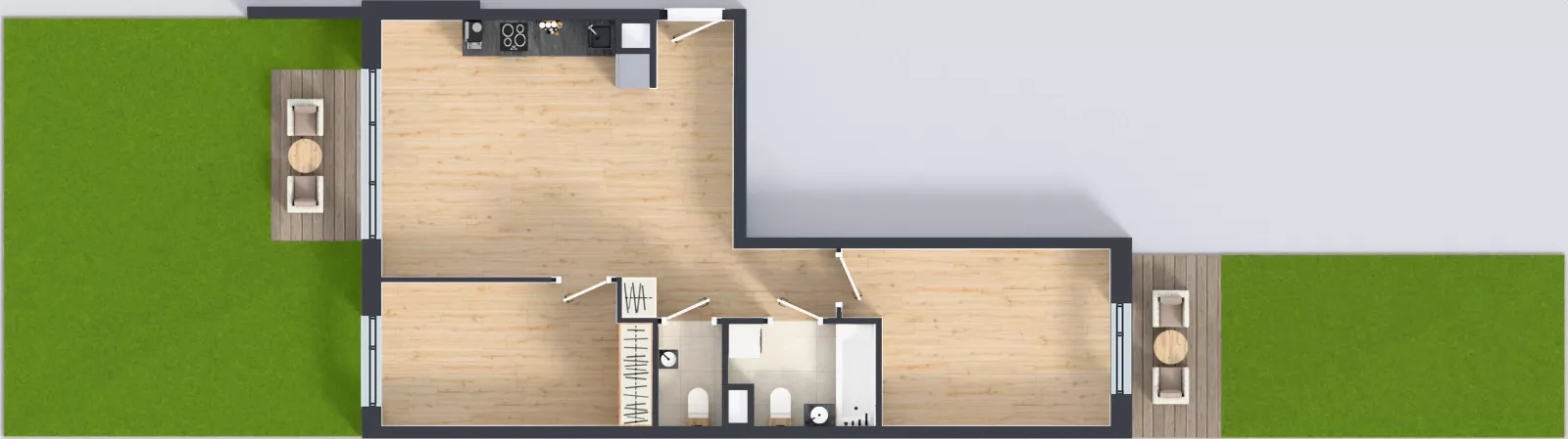 3 pokoje, mieszkanie 62,74 m², parter, oferta nr B.K3.62, Porto Żerań, Warszawa, Białołęka, Żerań, ul. Myśliborska