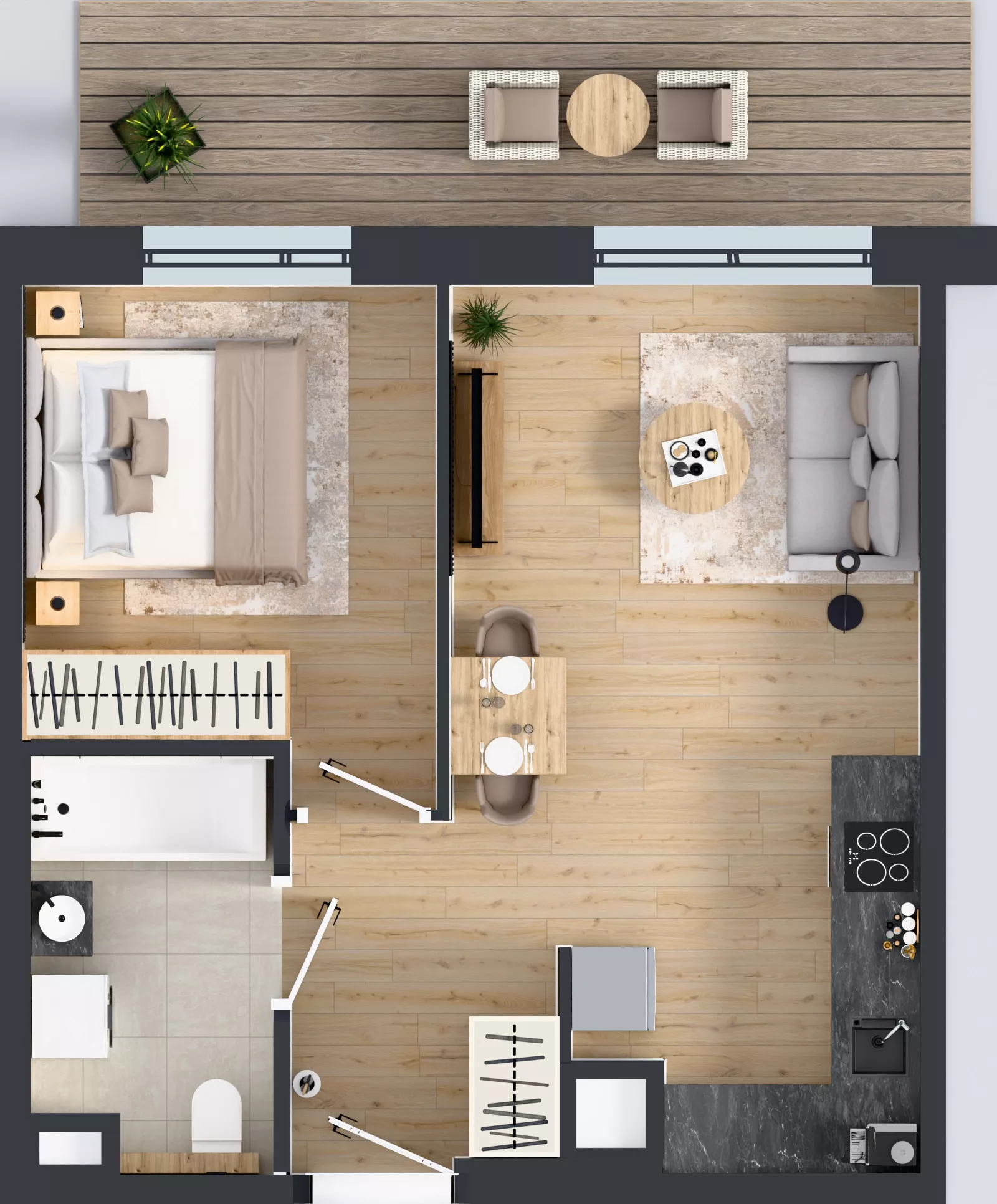 2 pokoje, mieszkanie 38,46 m², piętro 2, oferta nr E/88, Apartamenty Literacka bud. E i F, Warszawa, Bielany, Piaski, ul. Literacka