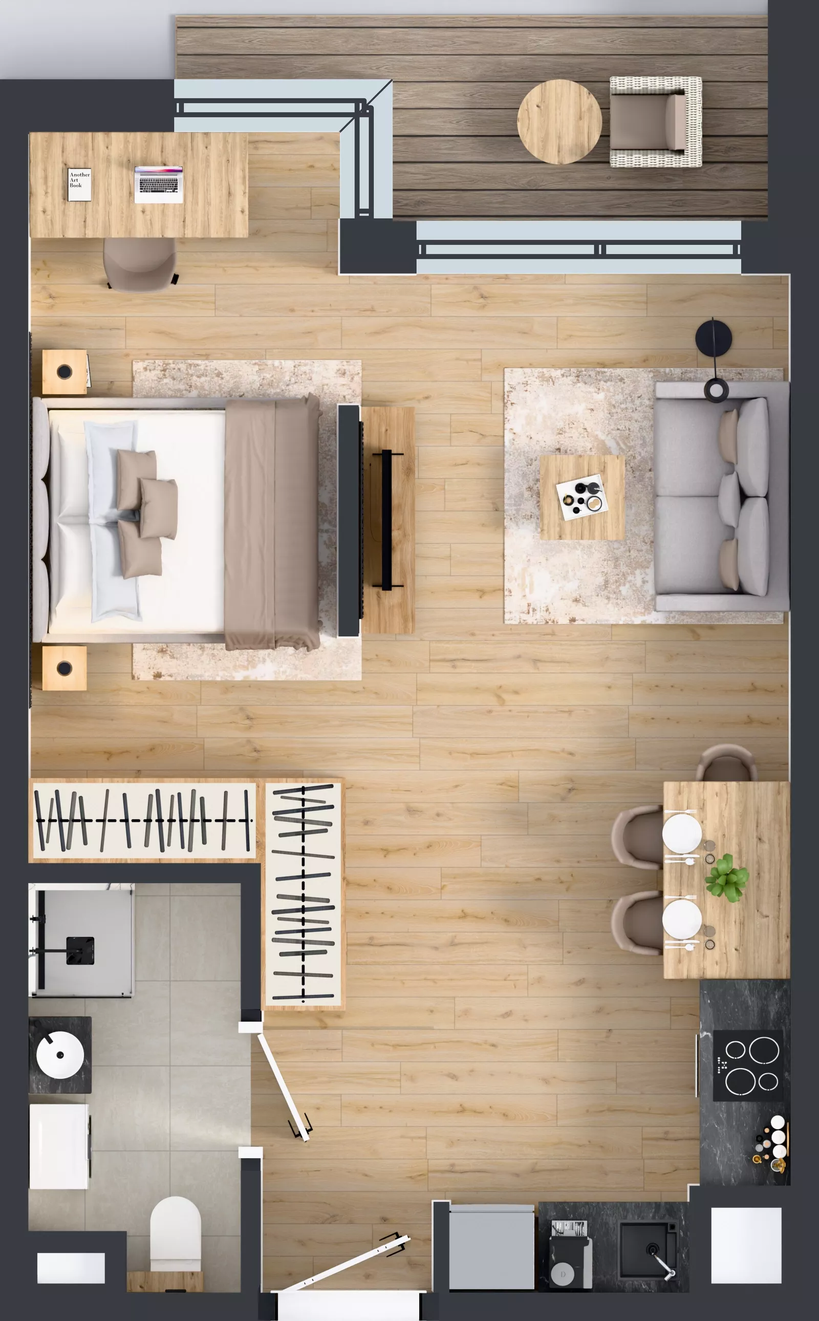1 pokój, mieszkanie 38,75 m², piętro 1, oferta nr A/18, Apartamenty Grzybowska 11, Warszawa, Śródmieście, Śródmieście Północne, ul. Grzybowska 11