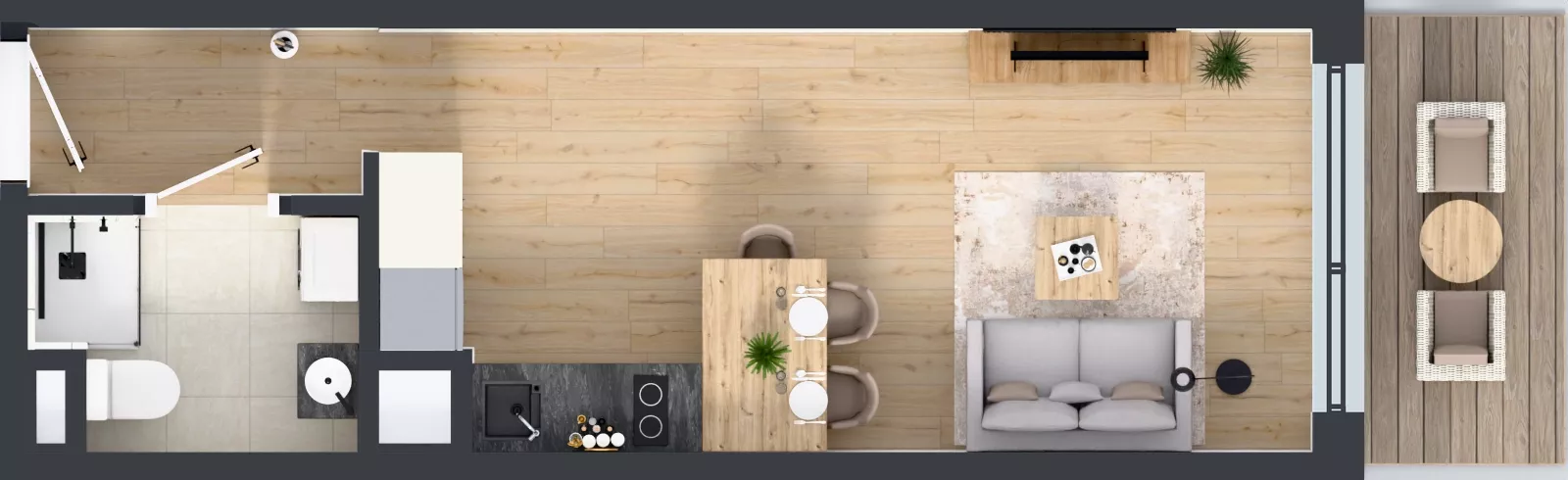 1 pokój, mieszkanie 27,11 m², piętro 4, oferta nr A/82, Apartamenty Grzybowska 11, Warszawa, Śródmieście, Śródmieście Północne, ul. Grzybowska 11