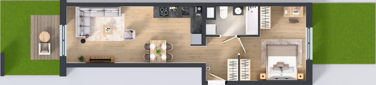 2 pokoje, mieszkanie 46,19 m², parter, oferta nr E/113, Rapsodia 3, Wrocław, Karłowice-Różanka, Różanka, ul. Wołowska